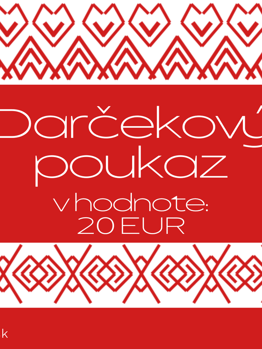 Darčekový poukaz v hodnote 20€