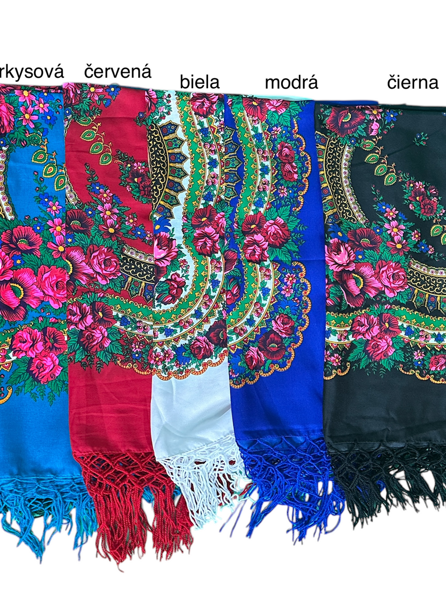 Folklórna šatka (115cm x 115cm)